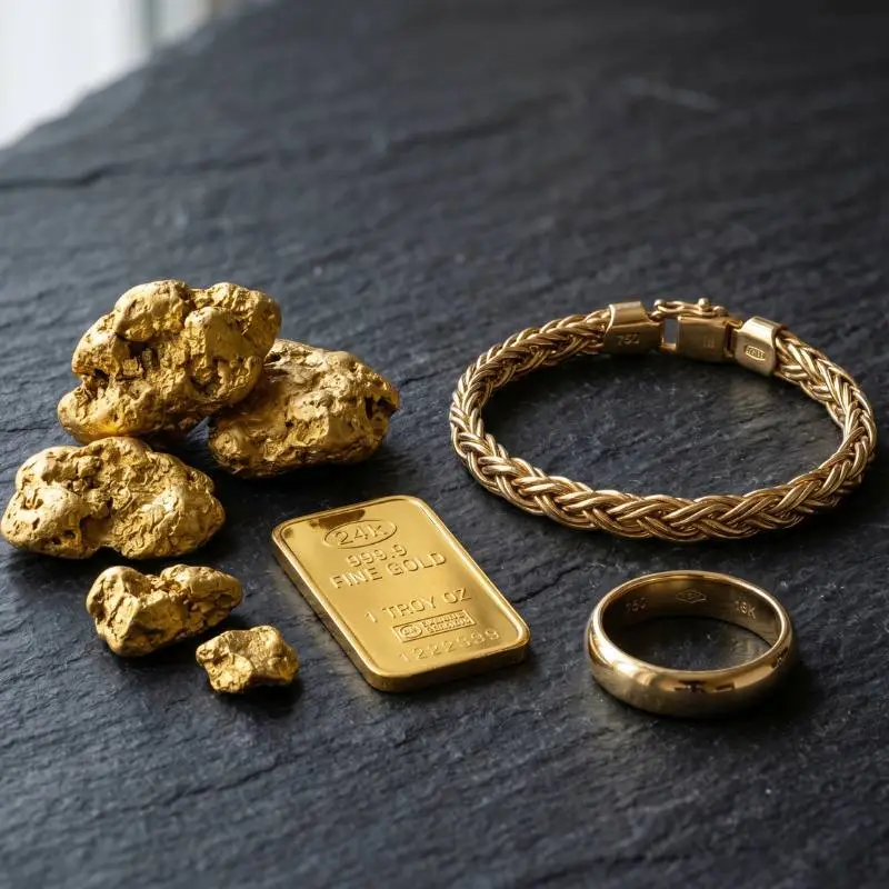Moedas e barras de ouro 18k e 24k. Avaliação e compra com cotação atualizada e máxima valorização.